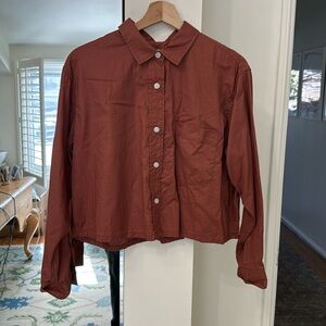 Everlane Way-Short Shirt in Silky Cotton